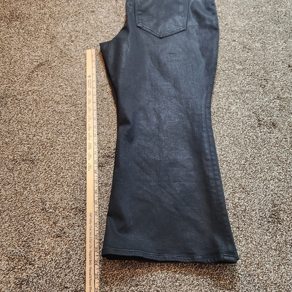 NWT Madewell Kick Out Crop Jeans True Black Wash Coated Edition Size 22W - Picture 8 of 8